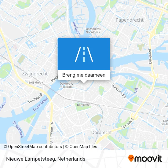 Nieuwe Lampetsteeg kaart