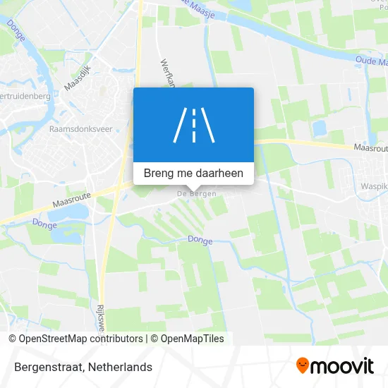 Bergenstraat kaart