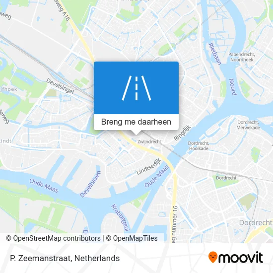 P. Zeemanstraat kaart
