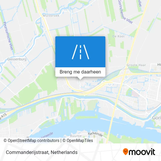 Commanderijstraat kaart