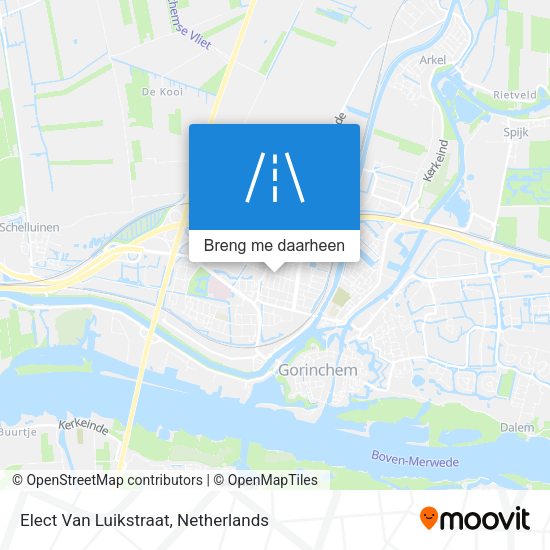 Elect Van Luikstraat kaart