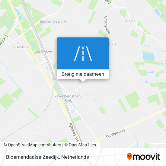 Bloemendaalse Zeedijk kaart