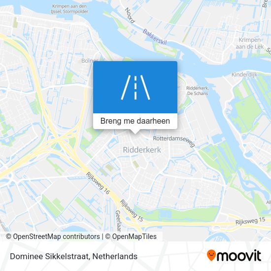 Dominee Sikkelstraat kaart