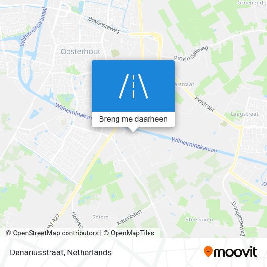 Denariusstraat kaart