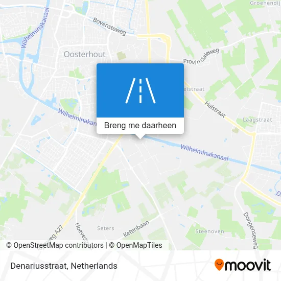 Denariusstraat kaart
