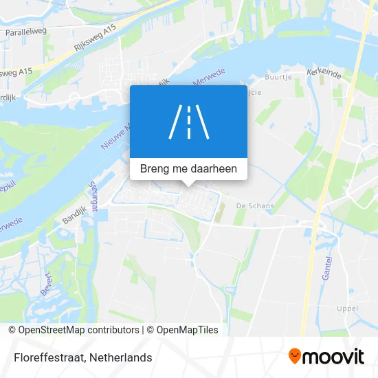 Floreffestraat kaart