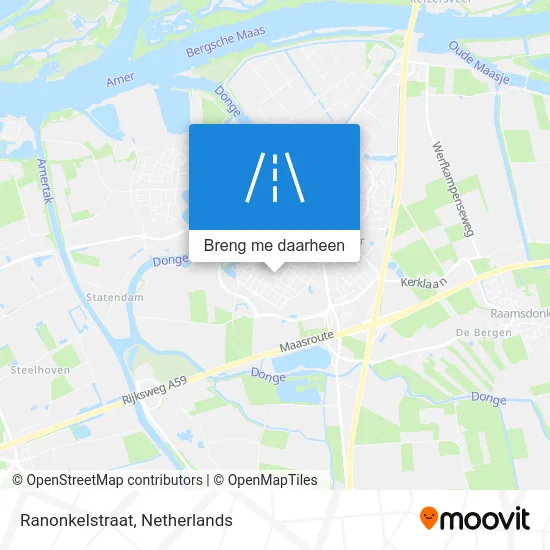 Ranonkelstraat kaart