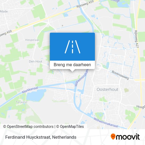 Ferdinand Huyckstraat kaart