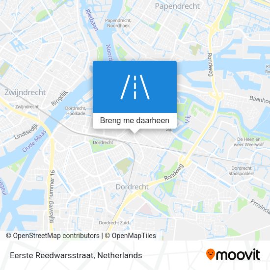 Eerste Reedwarsstraat kaart