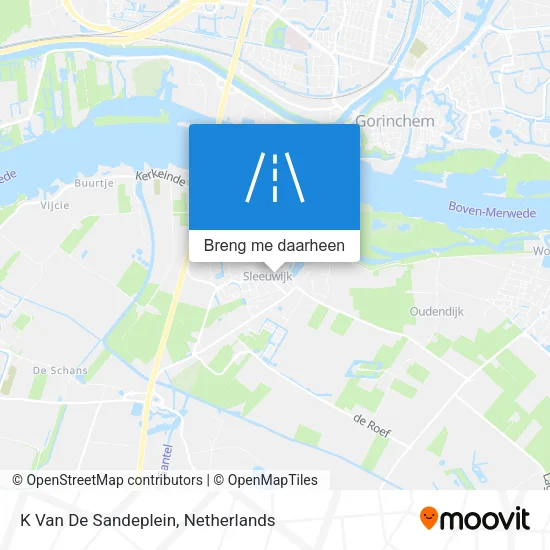 K Van De Sandeplein kaart