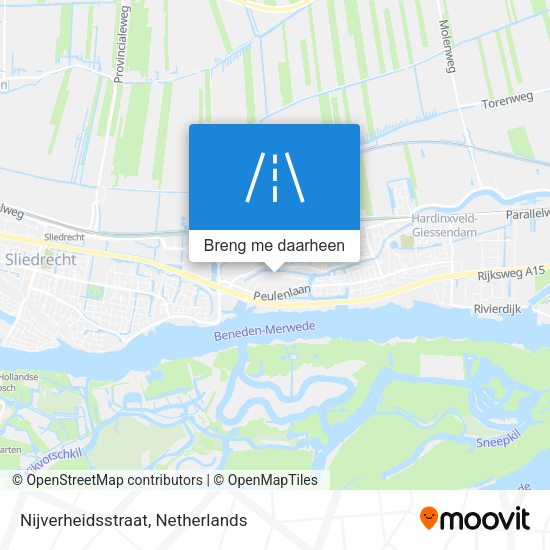 Nijverheidsstraat kaart