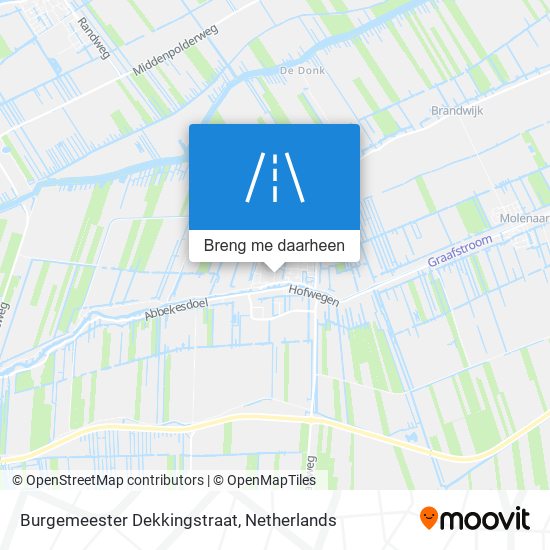 Burgemeester Dekkingstraat kaart