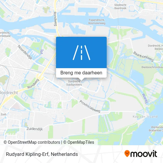 Rudyard Kipling-Erf kaart