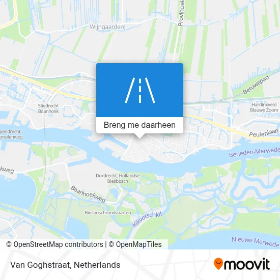 Van Goghstraat kaart