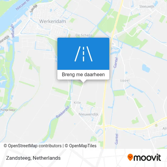 Zandsteeg kaart