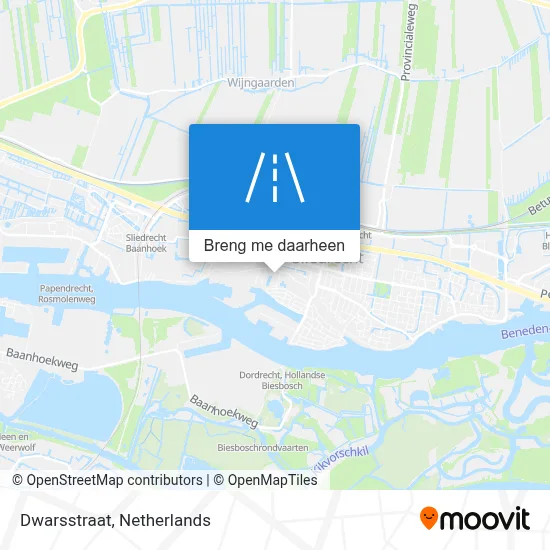 Dwarsstraat kaart
