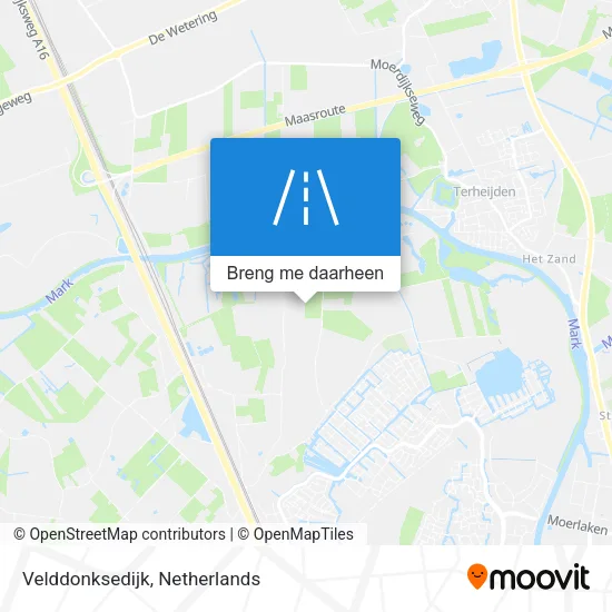 Velddonksedijk kaart