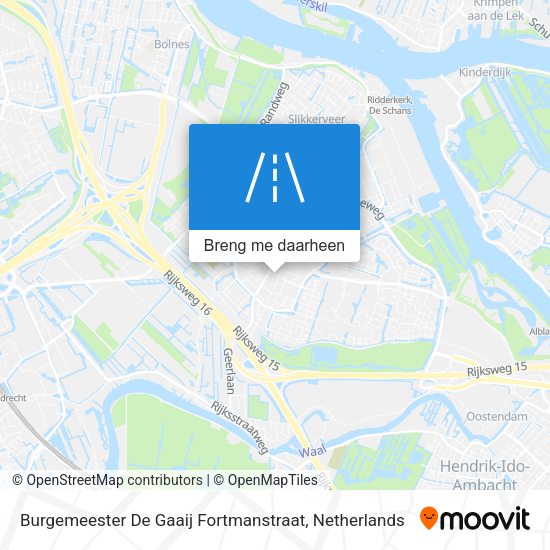 Burgemeester De Gaaij Fortmanstraat kaart