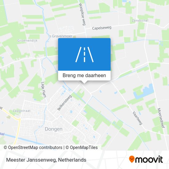 Meester Janssenweg kaart