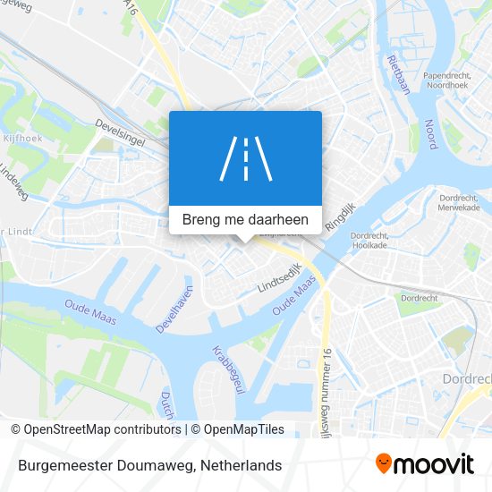 Burgemeester Doumaweg kaart