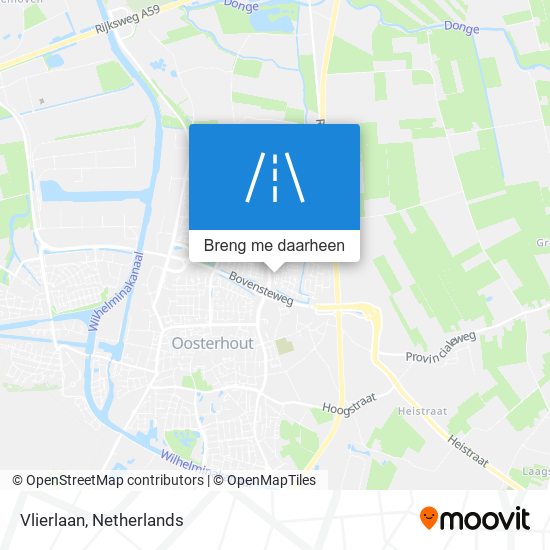Vlierlaan kaart