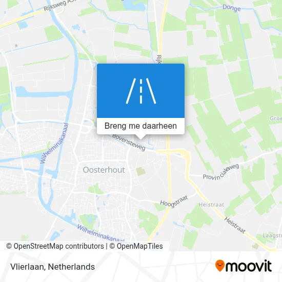 Vlierlaan kaart