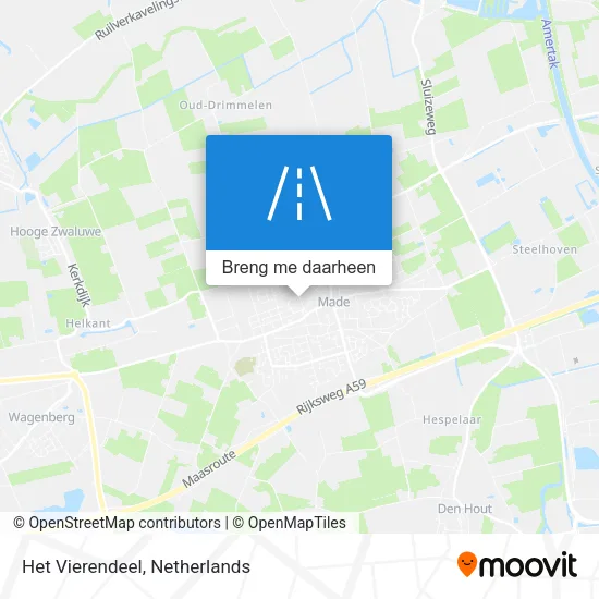 Het Vierendeel kaart