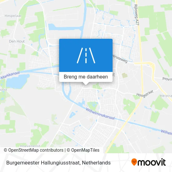 Burgemeester Hallungiusstraat kaart