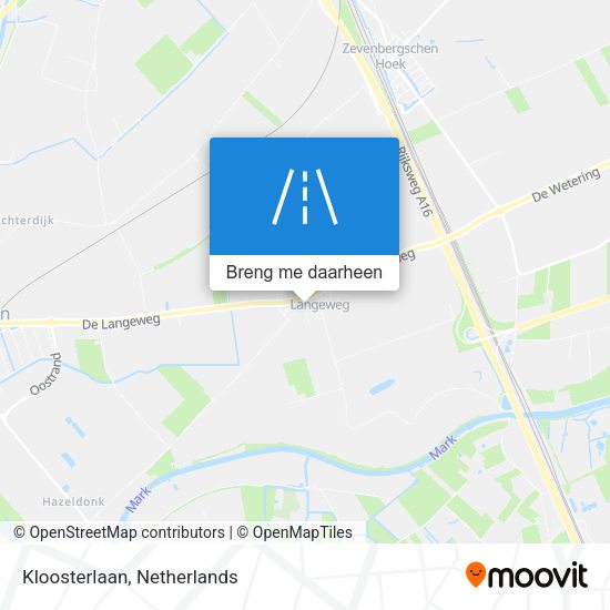 Kloosterlaan kaart