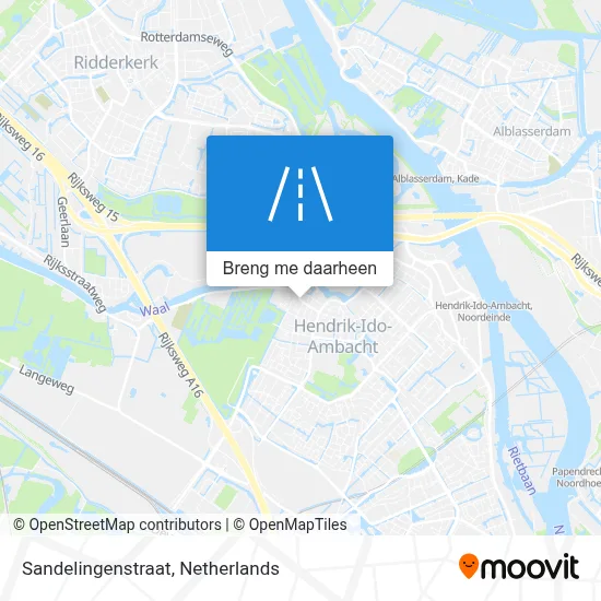 Sandelingenstraat kaart