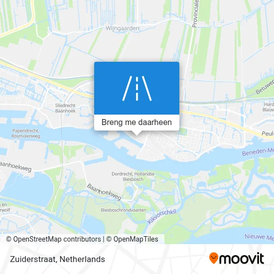 Zuiderstraat kaart