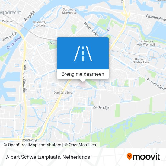 Albert Schweitzerplaats kaart