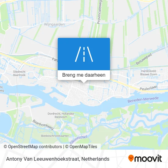 Antony Van Leeuwenhoekstraat kaart