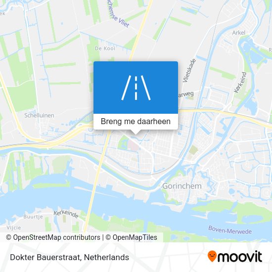 Dokter Bauerstraat kaart