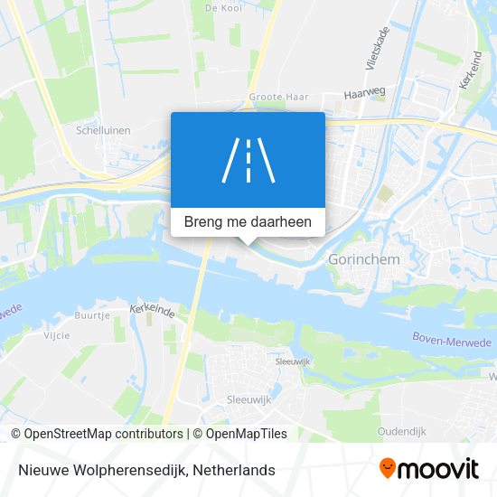 Nieuwe Wolpherensedijk kaart