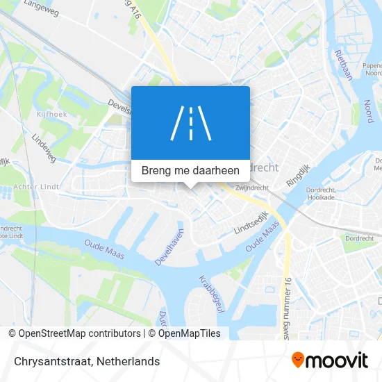 Chrysantstraat kaart