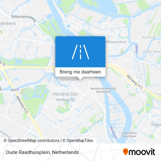 Oude Raadhuisplein kaart