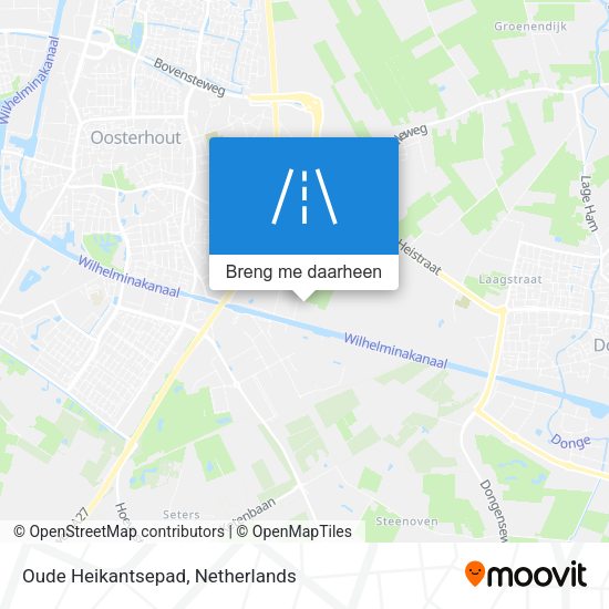 Oude Heikantsepad kaart