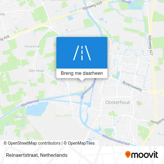 Reinaertstraat kaart