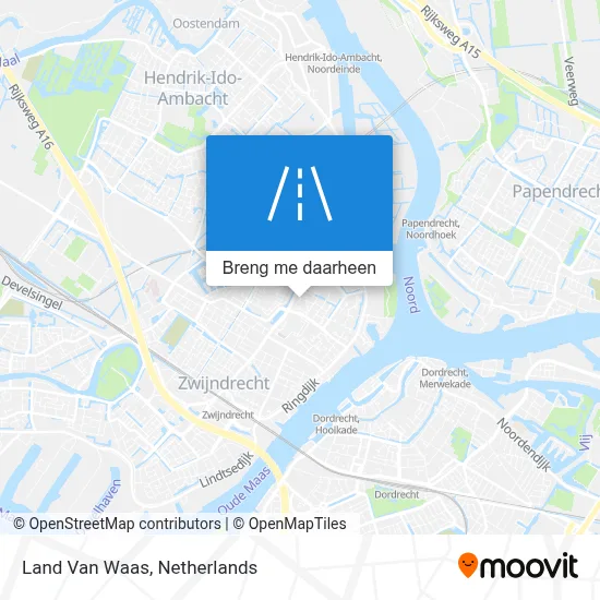 Land Van Waas kaart
