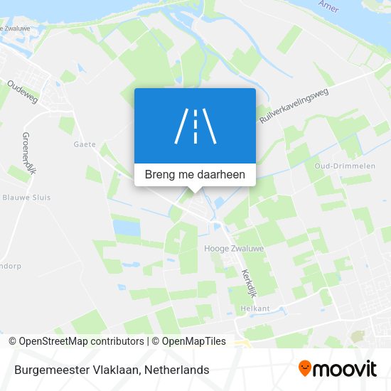 Burgemeester Vlaklaan kaart
