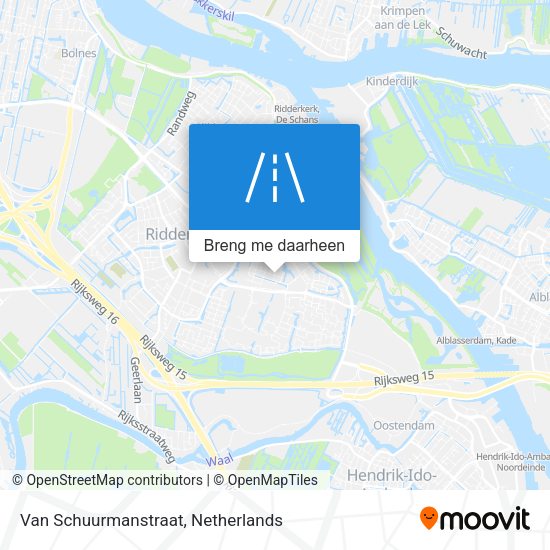 Van Schuurmanstraat kaart