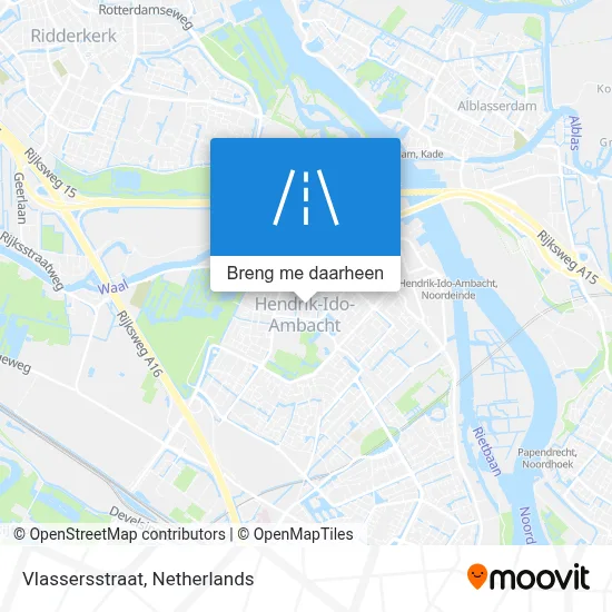 Vlassersstraat kaart