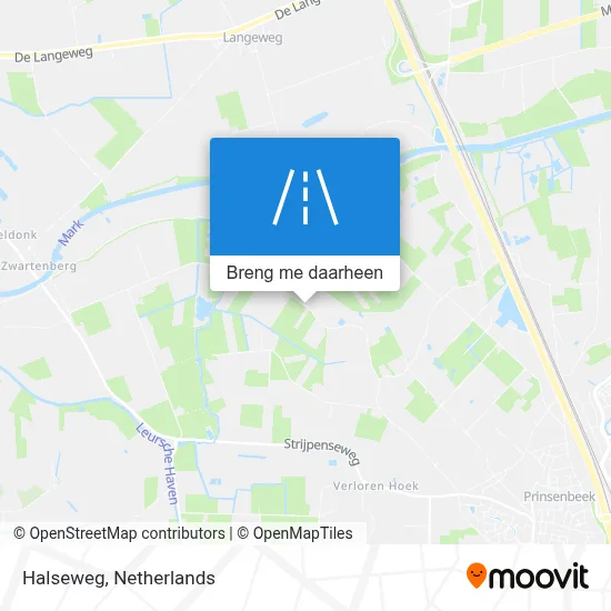 Halseweg kaart
