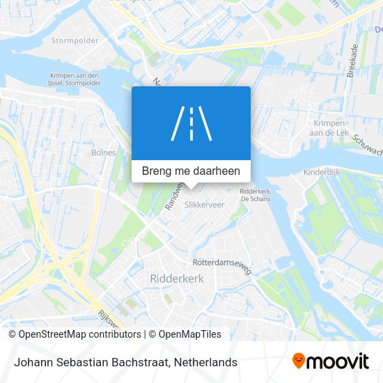 Johann Sebastian Bachstraat kaart