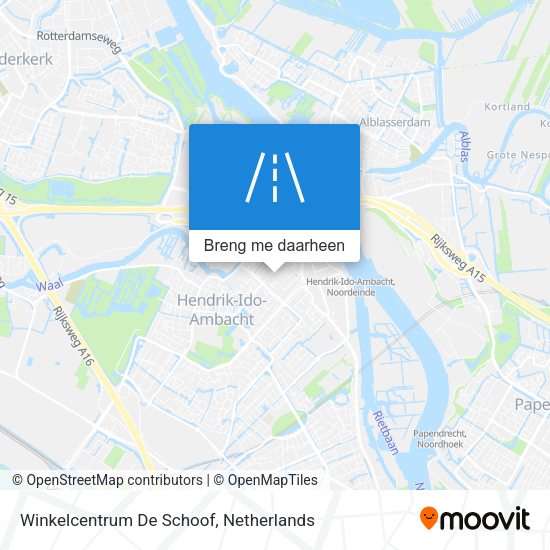 Winkelcentrum De Schoof kaart