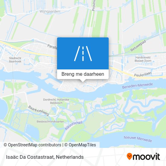 Isaäc Da Costastraat kaart