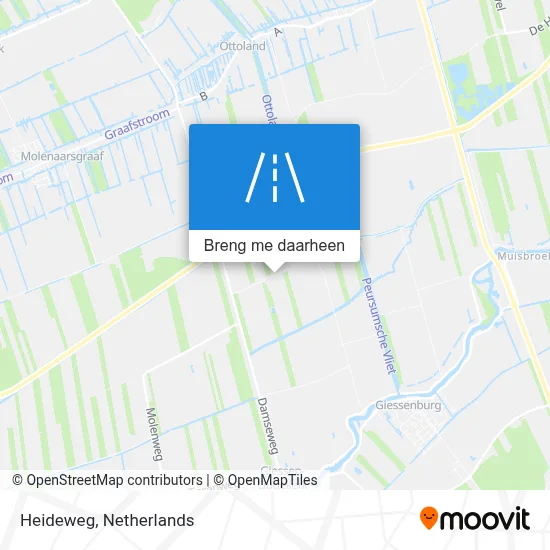 Heideweg kaart