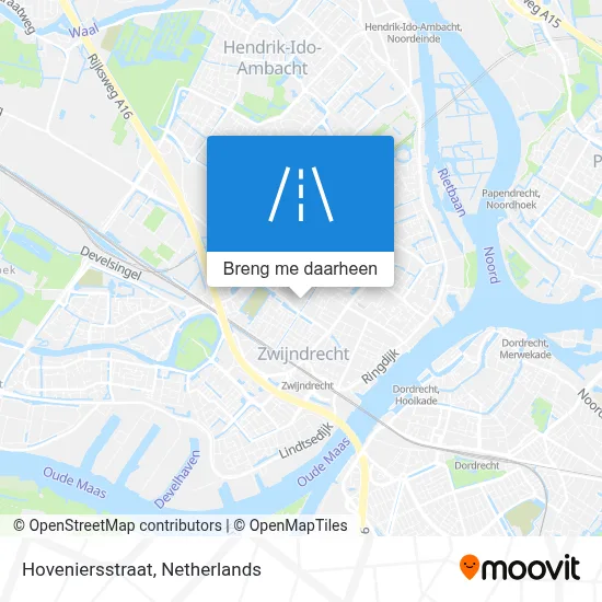 Hoveniersstraat kaart