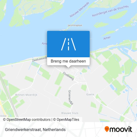 Griendwerkerstraat kaart